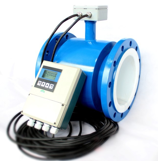 電磁流量計DN100，分體式，220V供電 ，四氟襯里
